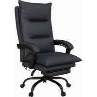 Vinsetto Bürostuhl mit Massagefunktion, höhenverstellbarer Schreibtischstuhl, Computerstuhl mit Fußstütze, hellgrau für Büro & Homeoffice   Aosom.de von Vinsetto