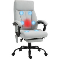 Vinsetto Bürostuhl mit Vibrationsmassage, Ergonomisch Schreibtischstuhl mit Liegefunktion von Vinsetto