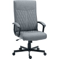 Vinsetto Bürostuhl  Ergonomischer Schreibtischstuhl mit Wippfunktion, höhenverstellbar, drehbar, für Büro, Dunkelgrau  Aosom.de von Vinsetto