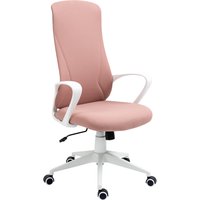 Vinsetto Bürostuhl  Wippfunktion, Höhenverstellbarer Schreibtischstuhl, Ergonomischer Computerstuhl, Stretchstoff, Rosa  Aosom.de von Vinsetto