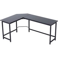 Vinsetto Eck-Schreibtisch, BxH: 120 x 75 cm, eckig - schwarz von Vinsetto