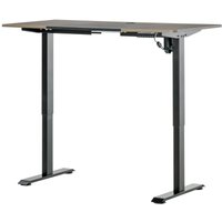 Vinsetto Elektrischer Schreibtisch Computertisch Natur+Schwarz 140 x 70 x 72-116 cm von Vinsetto