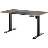 Vinsetto Elektrischer Schreibtisch  Tischgestell mit Motor, Computertisch, höhenverstellbar, Stehschreibtisch, Natur+Schwarz, 140x70x72-116cm  Aosom.de von Vinsetto