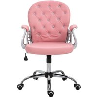 Ergonomischer Bürostuhl Chefsessel Gepolsterte Rückenlehne Grau von Vinsetto