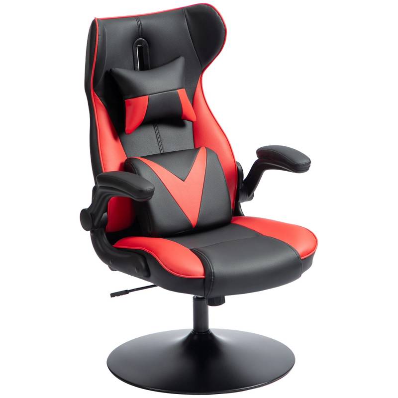 Vinsetto Gaming-Stuhl Kunststoff Metall Rot 67cm x 71cm x 112cm von Vinsetto