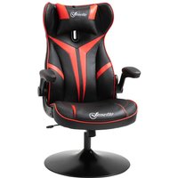 Gaming Stuhl ergonomischer Computerstuhl mit Wippfunktion Rot von Vinsetto