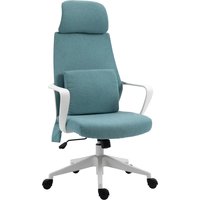 Vinsetto Ergonomischer Chefsessel  Höhenverstellbar, Massagefunktion, Gamingstuhl, Nylon, Blau, 62x60x114-122cm  Aosom.de von Vinsetto