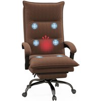 Vinsetto Massage-Bürostuhl, Schreibtischstuhl mit Heizfunktion, Liegefunktion von Vinsetto