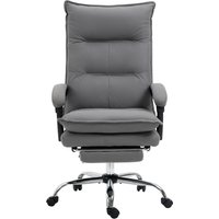 Vinsetto Bürostuhl mit Massagefunktion, höhenverstellbarer Schreibtischstuhl, ergonomischer PC Stuhl in Dunkelgrau für Komfort im Büro   Aosom.de von Vinsetto