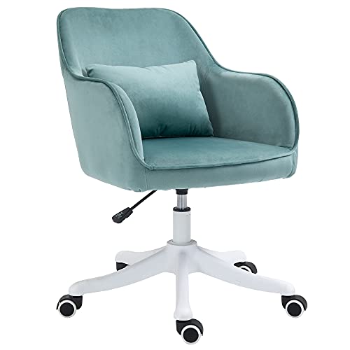 Vinsetto Massage Schreibtischstuhl 78-86 cm höhenverstellbarer Bürostuhll Drehstuhl Computerstuhl mit USB-Schrittstelle Arbeitsstuhl mit Vibrationsfunktion Lendenkissen Massagefunktion Grün von Vinsetto