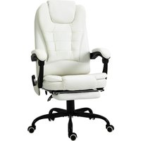 Vinsetto Massagesessel Chefsessel mit 7 Massagepunkte höhenverstellbarer Drehstuhl mit Integrierter Fußstütze Unterem Rückenpolster Schaumstoff Metall PVC Weiß 67 x 79 x 111-121 cm Aosom Vinsetto Massagesessel Chefsessel mit 7 Massagepunkte höhenverstellbarer Drehstuhl mit Integrierter Fußstütze Unterem Rückenpolster Schaumstoff Metall PVC Weiß 67 x 79 x 111-121 cm Aosom von Vinsetto