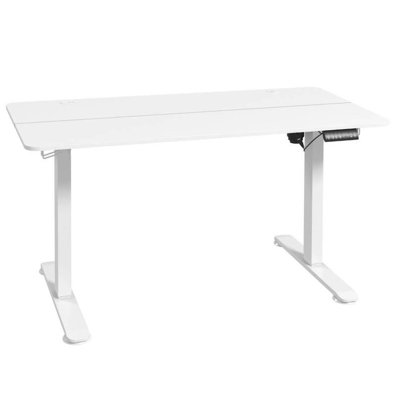 Vinsetto Schreibtisch 140 x 70 cm mit 4 Memory-Voreinstellungen Weiß von Vinsetto