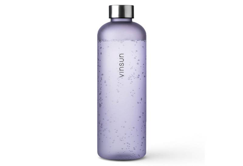 Vinsun Trinkflasche Tritan Wasserflasche 1,5l, Sportflasche Kohlensäure geeignet, BPA frei, Auslaufsicher, bruchsicher, geruchs- und geschmacksneutral von Vinsun