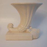 Mccoy Cornucopia Quasten Vase Gelb 20 cm - Schwer Zu Finden von VintAgeandMore7