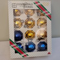 Vintage Kleine Glas Weihnachtsornamente von VintAgeandMore7