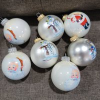 Vintage Weihnachtskugeln Baumschmuck, Glaskugeln Weihnachtszeit Dekoration von VintAgeandMore7