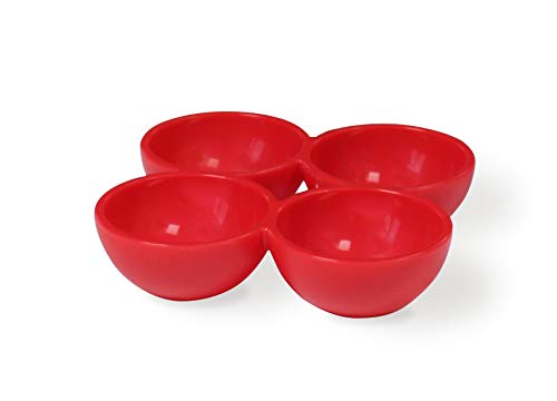 Vintage Industries ~ 3 Eierhalter für den Kühlschrank im Set | Eierablage für 12 Eier (3x4) Rot | klein & für jedes Eierfach geeignet | Auch als Eierbecher nutzbar von Vintage Industries