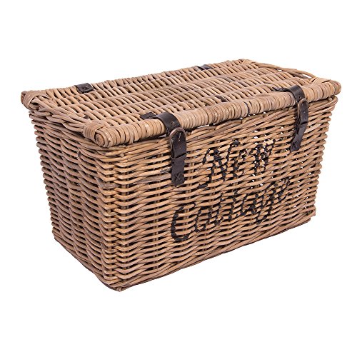 Korbtruhe New Cottage mittel Korb Rattan Rattankorb Naturrrattan Geflecht von Vintage-Line