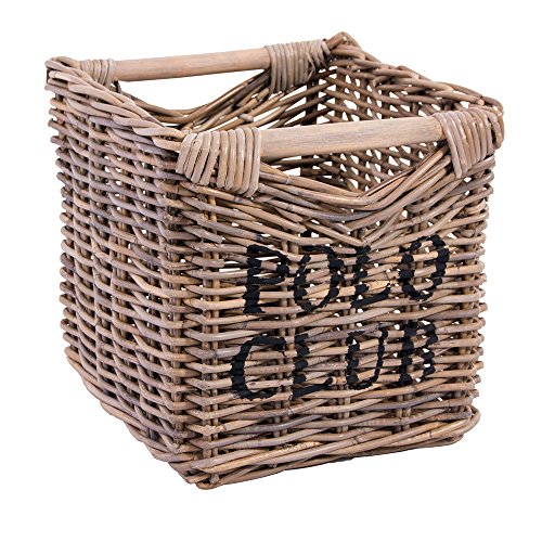 Aufbewahrungskorb Polo Club Korb Rattankorb Naturrattan (S) von Vintage-Line