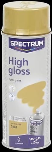High Gloss Gold spray paint, Hochglanz-Sprühfarbe Gold Spectrum 400 ml High Gloss Gold spray paint, Hochglanz-Sprühfarbe Gold Spectrum 400 ml von Vintage Luxury