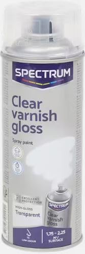 Klarlack-Sprühfarbe Glanz, Clear vanish gloss transparent Spray, Spectrum 400 ml | Glanz von Vintage Luxury