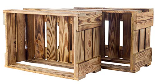 2X Vintage-Möbel24 Neue geflammte/flammbierte Weinkiste 46cm x 30,5cm x 24cm Geschenkiste Präsentkorb Obstkiste Box Holzkiste 2X Vintage-Möbel24 Neue geflammte/flammbierte Weinkiste 46cm x 30,5cm x 24cm Geschenkiste Präsentkorb Obstkiste Box Holzkiste von Vintage Möbel 24 GmbH