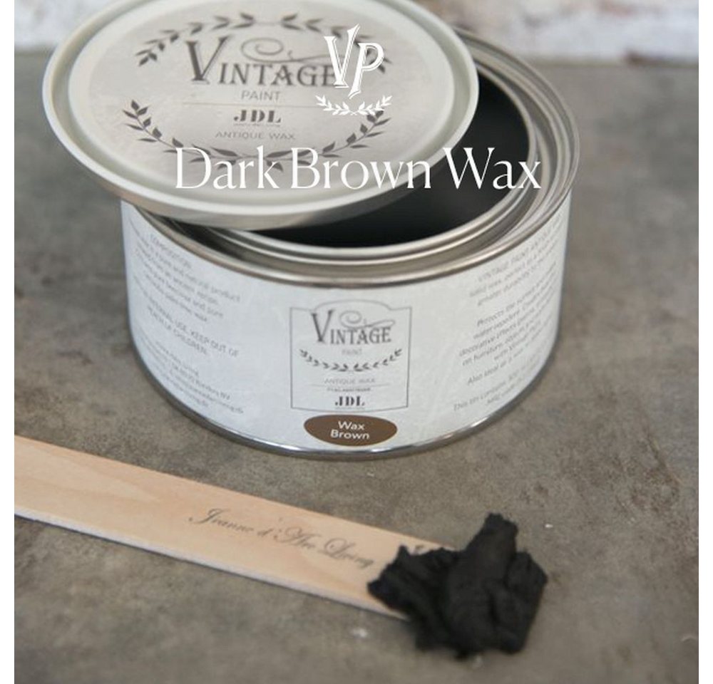 Vintage Paint Effekt-Zusatz JDL Vintage Paint Antique Wax Wachs 300ml Möbelwachs Antikwachs, Natürliches Möbelwachs auf Basis von Bienenwachs von Vintage Paint