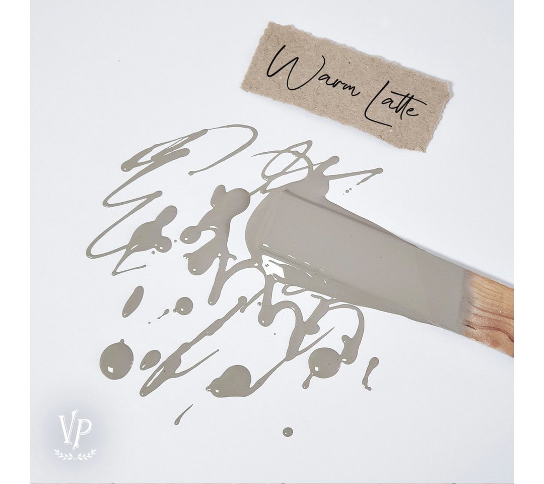 Vintage Paint Kreidefarbe JDL Kreidefarbe Mat Natural Vintage Paint 700ml inkl. Holzspatel, inkl. original Holzspatel - Geruchsarm EU Ecolabel Schadstoffarm von Vintage Paint