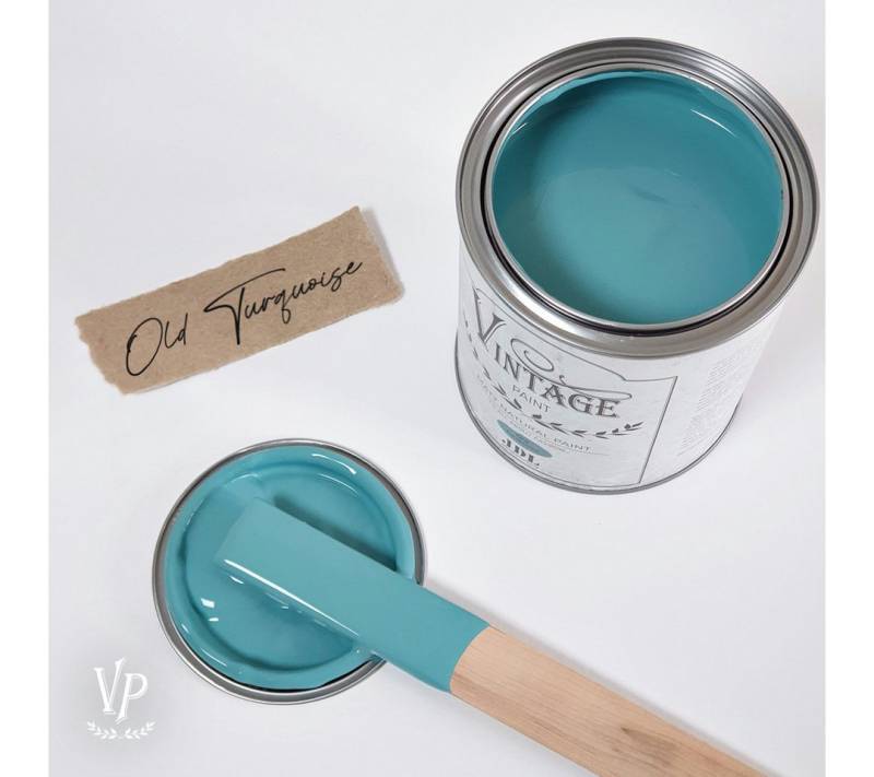 Vintage Paint Kreidefarbe JDL Kreidefarbe Mat Natural Vintage Paint 700ml inkl. Holzspatel, inkl. original Holzspatel - Geruchsarm EU Ecolabel Schadstoffarm von Vintage Paint