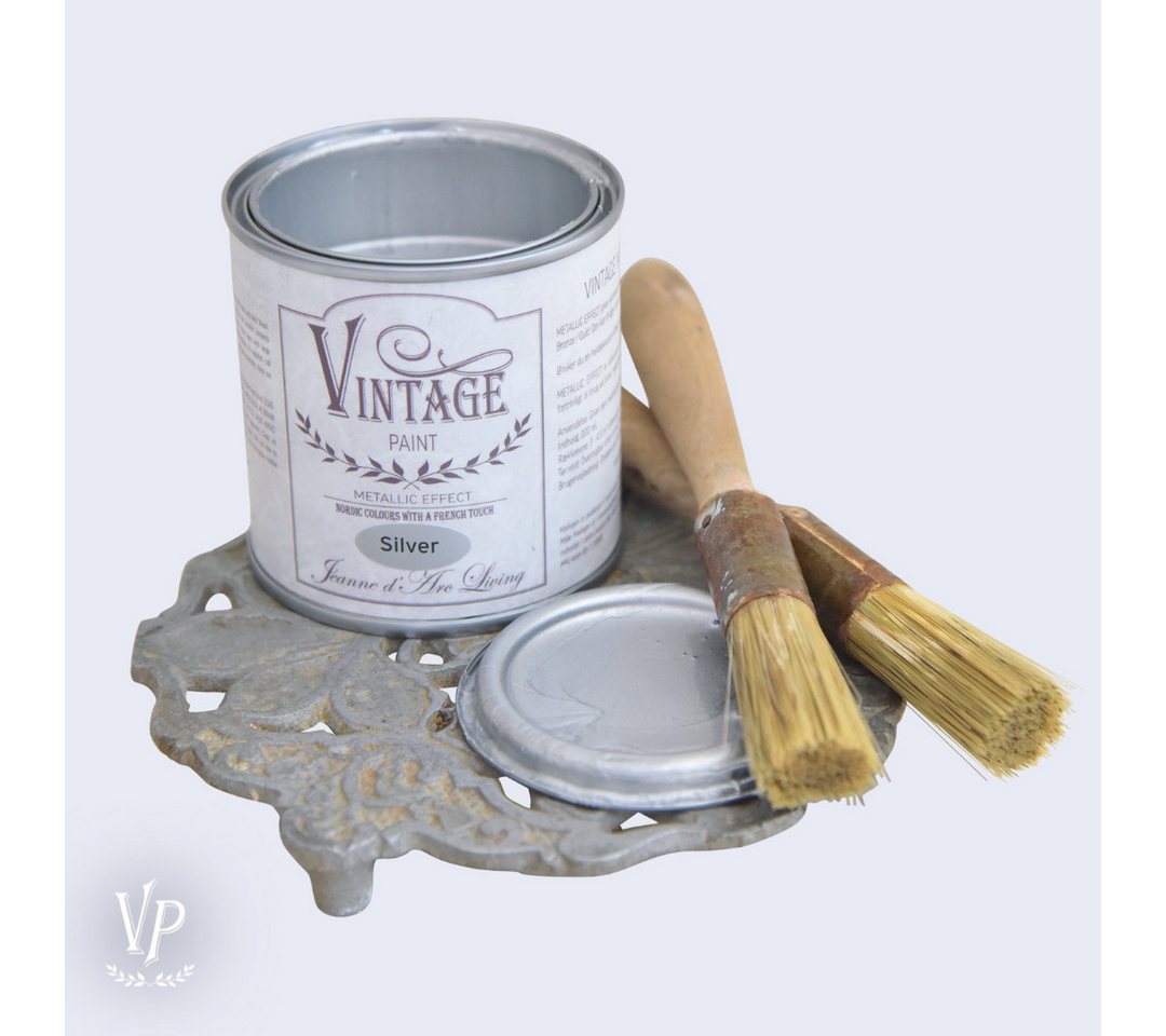 Vintage Paint Kreidefarbe Vintage Paint Metallic Gold In/Outdoor 200 ml Kreidefarbe ECO LABEL, Spritzarm, Umweltfreundlich, Farbecht, ECO Label von Vintage Paint