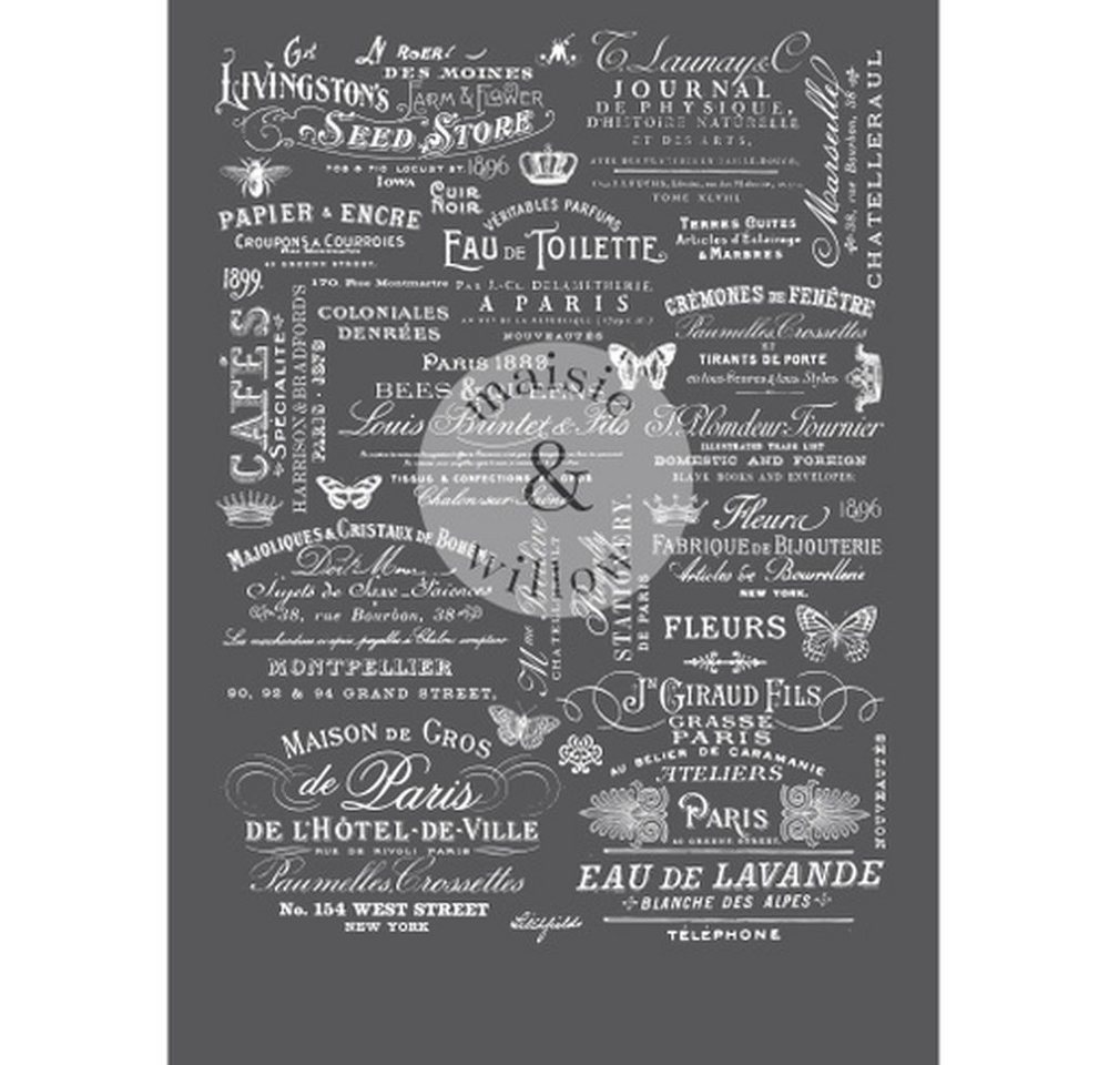 Vintage Paint Wandtattoo Vintage Paint ReDesign Transferfolie Decor f. Möbel Wände Dekoartikel, Klassisches Tattoo für Möbel. Wände, Dekor und Accessoires von Vintage Paint