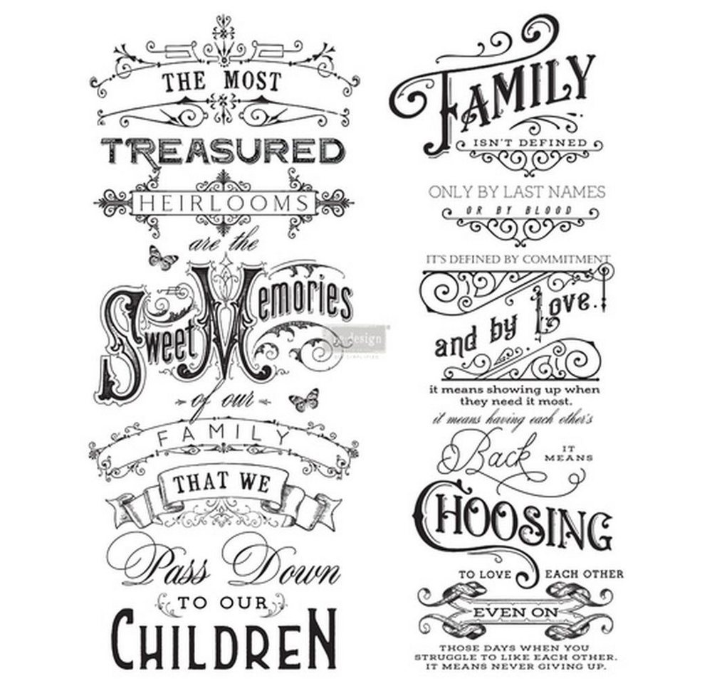 Vintage Paint Wandtattoo Vintage Paint ReDesign Transferfolie Decor f. Möbel Wände Dekoartikel, Klassisches Tattoo für Möbel. Wände, Dekor und Accessoires von Vintage Paint