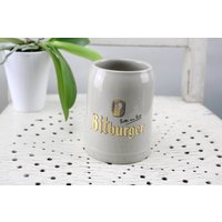 Bierkrug Bitburger 0, 3 Liter Volumen Keramik Porzellan Pils Gläser Deutsches Bier Oktoberfest Eifel von Vintage4Moms