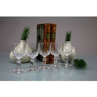 Design 50Er Likörgläser Vintage 5 Stück Hochwertige Gläser Aus Schönen Kristall Glas von Vintage4Moms