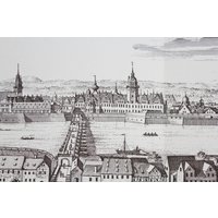 Dresden Alte Deutsche Städte Bilder Wandbild Zum Falten Vintage Antike Schwarz Weis Bedruckte Kunstwerke von Vintage4Moms