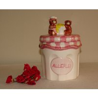 Gebäckdose Allerlei Dose Keramik Mit Süßen Teddybären Lager Box von Vintage4Moms