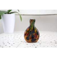 Glas Vase Handmade 70Er Jahre Zauberhaftes Muster Sehr Seltenes Sammlerstück Bunte von Vintage4Moms