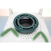 Kerzenhalter Keramik Grün Kerzenständer Kerzenleuchter 60Er Jahre Mid Century von Vintage4Moms