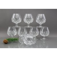 Kristall Designe 40Er Cognacgläser Vintage 8 Stück Hochwertige Gläser Aus Bestem Material Handgeschliffen Kristall Designe 40Er Cognacgläser Vintage 8 Stück Hochwertige Gläser Aus Bestem Material Handgeschliffen von Vintage4Moms