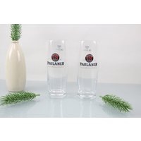 Paulaner Gläser Set 2 Stück Deutsches Bier 0, 3 Liter Bar Ausstattung von Vintage4Moms