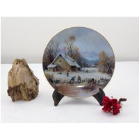 Sammelteller H E. Feldkamp Tirschenreuth Wand Teller Porzellan Handgemalt Nummer 3235A von Vintage4Moms