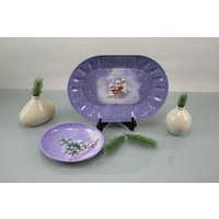 Servierplatte Kuchenplatte Kekse Weihnachtsteller Schüssel Teller Plätzchen Blech Hp Germany von Vintage4Moms