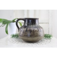 Vase Fat Lava Pop Art Decor Mid Century Dekoration Home 70Er Jahre Blumentopf Mit Henkel von Vintage4Moms