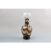Vase Opaline Florence Vintage 70Er Glass Bowl Pottery Mid Century Italien Pott Glas Karaffe von Vintage4Moms