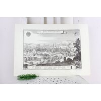 Vintage Alte Deutsche Städte Bilder Wandbild Zum Falten Antike Schwarz Weis Bedruckte Kunstwerke Shop von Vintage4Moms