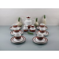 Wundsiedel R Bavaria Germany Retsch & Co Porzellan Fabrik in Wunsiedel Deutschland Vintage Shop Kaffee Geschirr 15 Teilig Set von Vintage4Moms