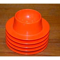 Schöne 70Er Jahre Vintage Kunststoff Eierbecher Orange Retro Mid Century Shabby Chic Landhausstil von VintageAhoi