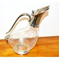 Schöne Edle Vintage Glas Karaffe Kalte Ente 20Er Jahre Retro Mid Century Shabby Chic Landhausstil von VintageAhoi