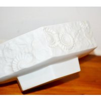 Schöne Vintage Porzellan Pflanzschale Weiß Von Ak Kaiser Retro Mid Century Shabby Chic Landhausstil von VintageAhoi