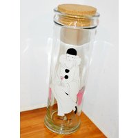 Schönes Großes Vintage Spaghetti Glas Pierrot Clown Deko 80Er Jahre Retro Mid Century Shabby Chic Landhausstil von VintageAhoi